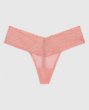 La Senza Thong Panty Women's Underwear Strawberry Ice | wFa7kv1W