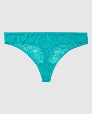 La Senza Thong Panty Women's Underwear Turquoise | 7e9GljAh