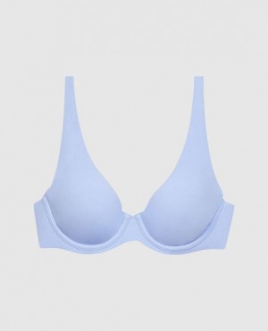 La Senza Unlined Microfiber Women's Bras Blue | ekUJX0Qz