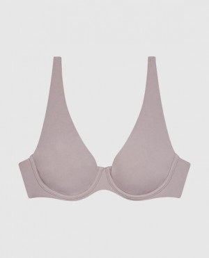 La Senza Unlined Microfiber Women's Bras Winterberry | lZWKYPVT