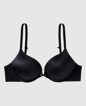 La Senza Up 2 Cup Push Up Women's Bras Black | tomY3K90