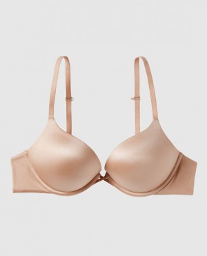 La Senza Up 2 Cup Push Up Women's Bras Rose Brown | O2625qWC