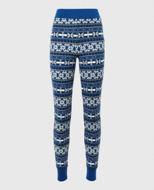 La Senza Waffle Pajama Women's Nightwear Blue | v3yUjgPN