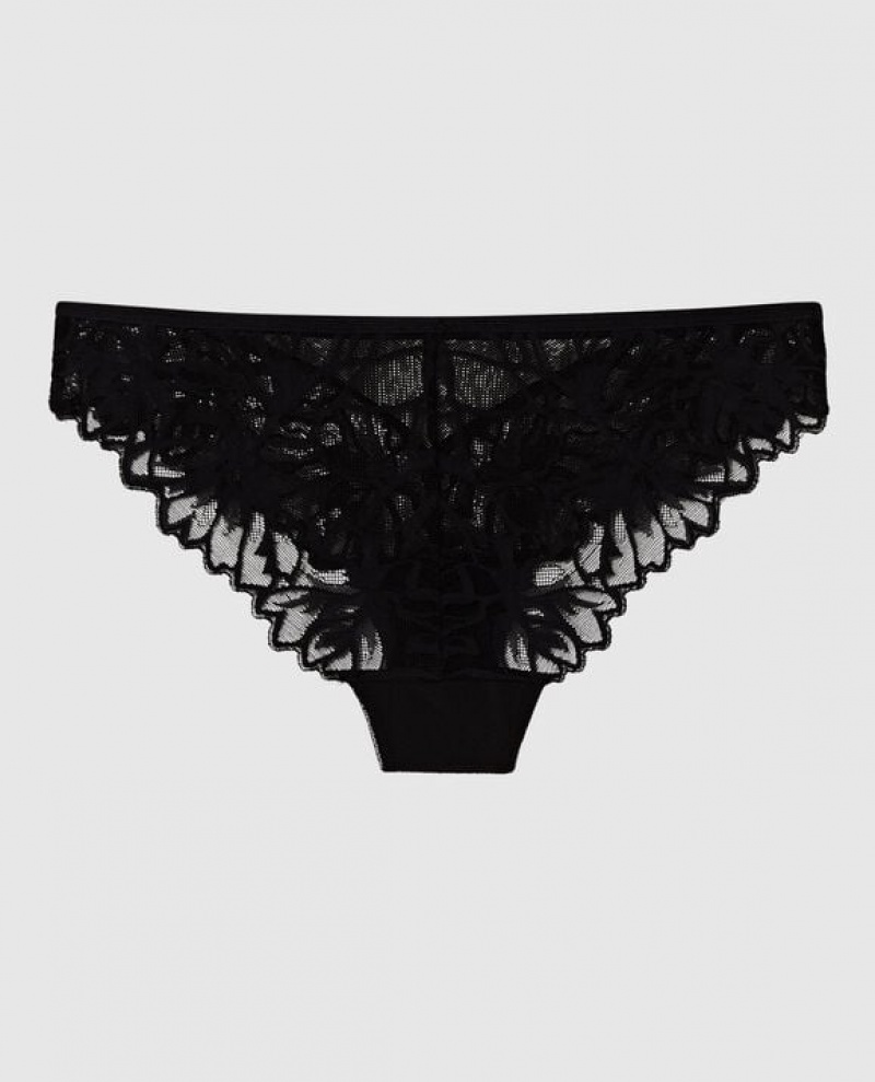 La Senza Bikini Panty Women's Underwear Black | Hmohhqgm