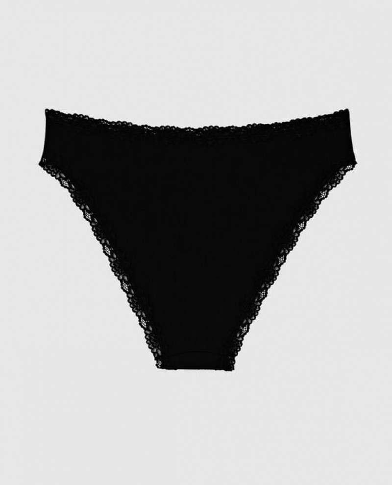 La Senza Bikini Panty Women's Underwear Black | DFyHBUSR