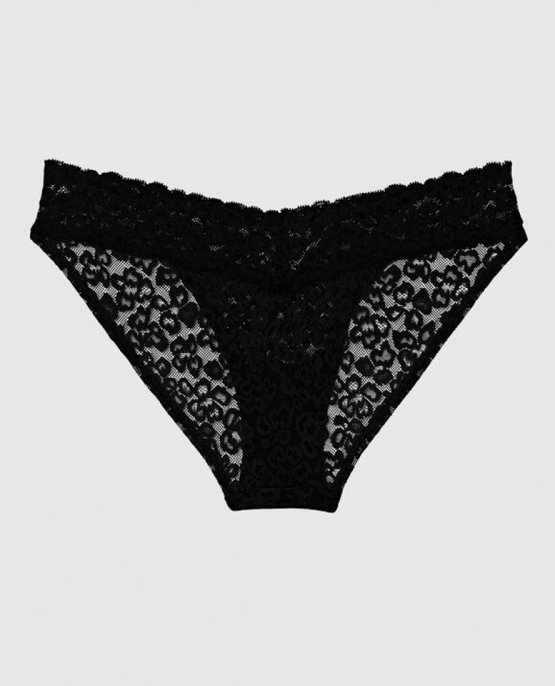 La Senza Bikini Panty Women's Underwear Black | s1cTMlnh