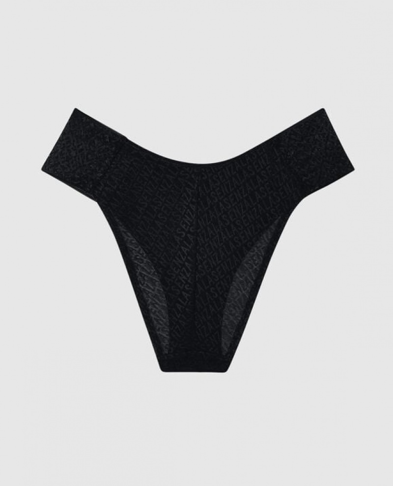 La Senza Bikini Panty Women's Underwear Black | jbluYO9B