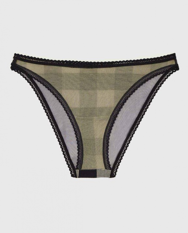 La Senza Bikini Panty Women's Underwear Festive Check | XacRX7z3