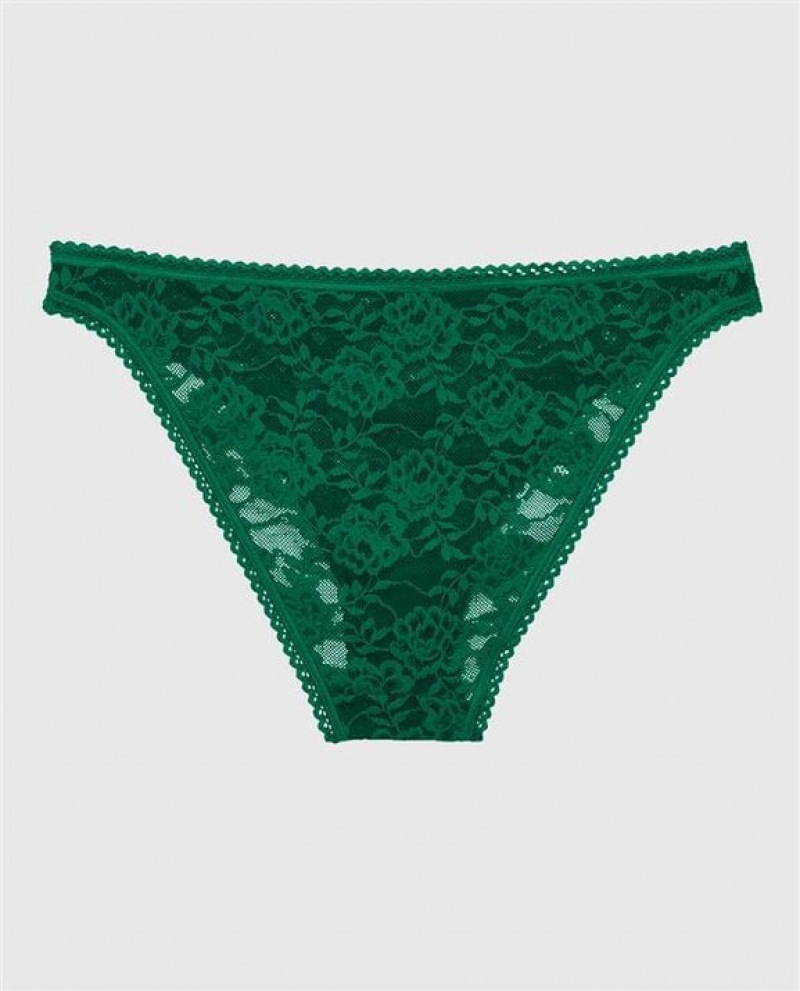 La Senza Bikini Panty Women's Underwear Green | oKBINDfq