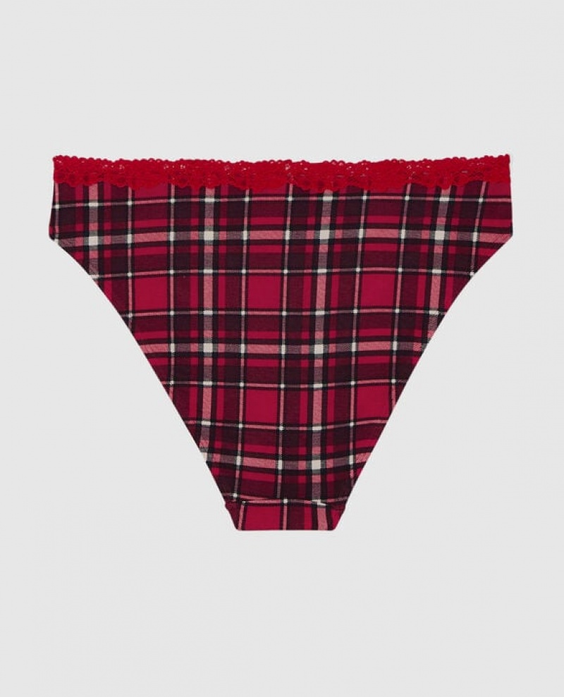 La Senza Bikini Panty Women's Underwear Party Plaid | RhcNOdel