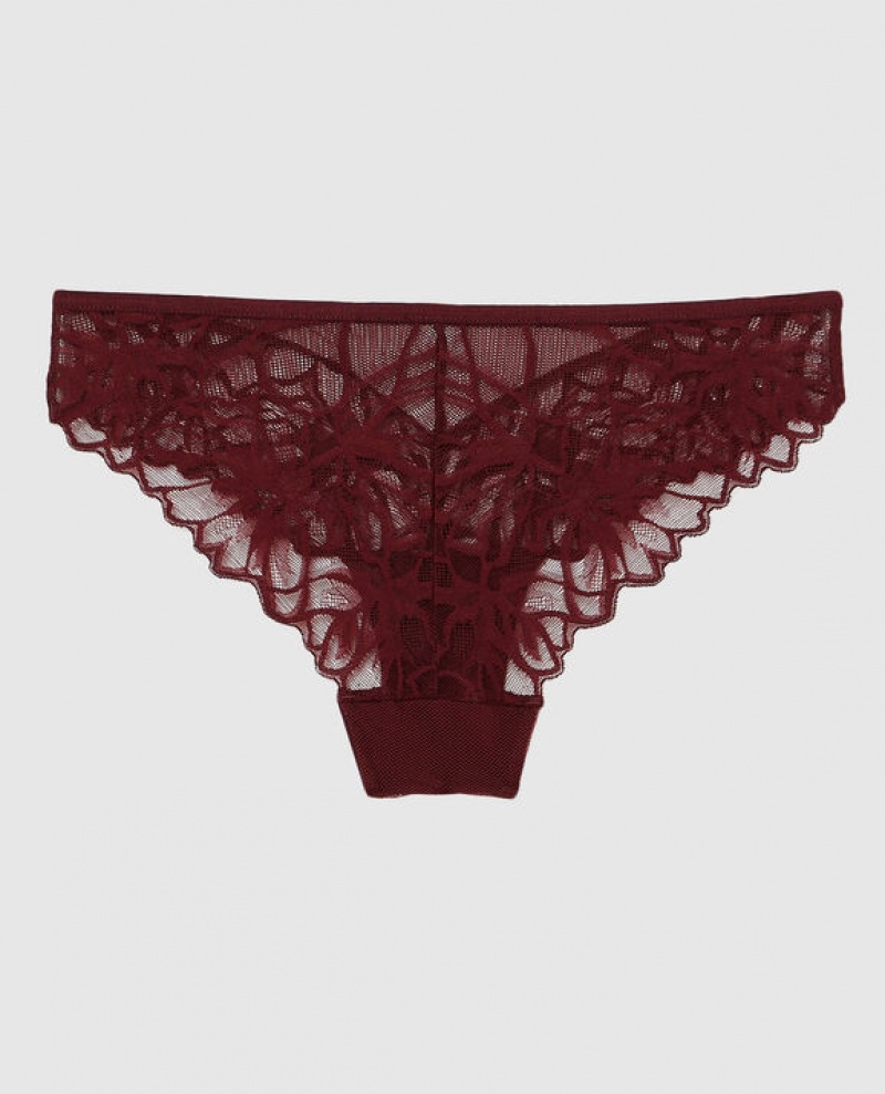 La Senza Bikini Panty Women's Underwear Red Burgundy | yTpR3tMi