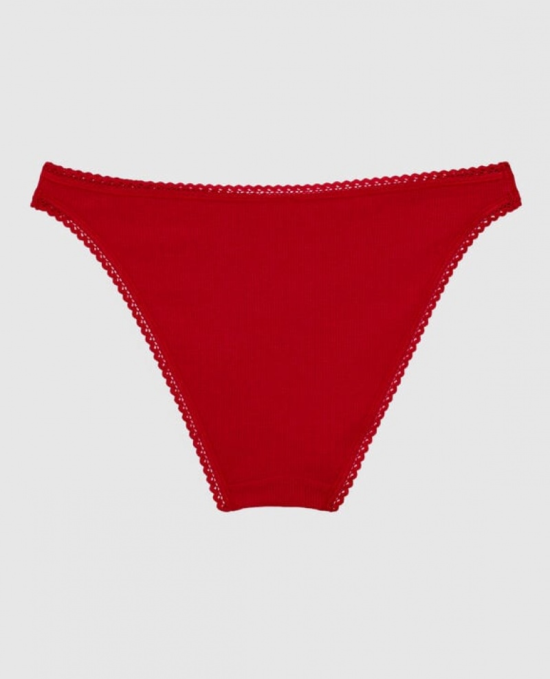 La Senza Bikini Panty Women's Underwear Red | 5Gp32zVw