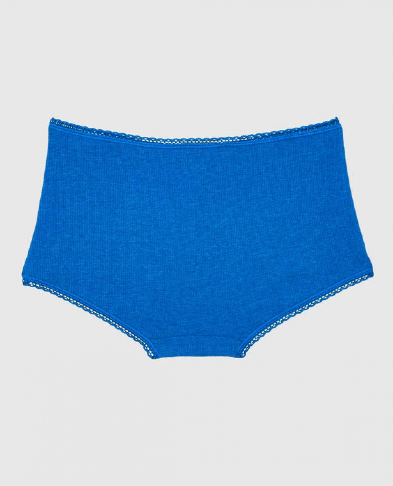 La Senza Boyshort Panty Women's Underwear Deep Blue | EOgOIlto