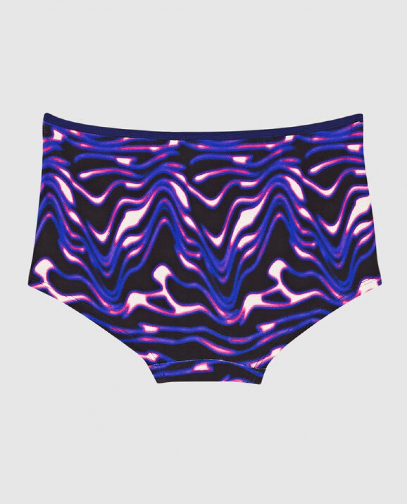 La Senza Boyshort Panty Women's Underwear Cosmic Waves | ZVAPJ2AF