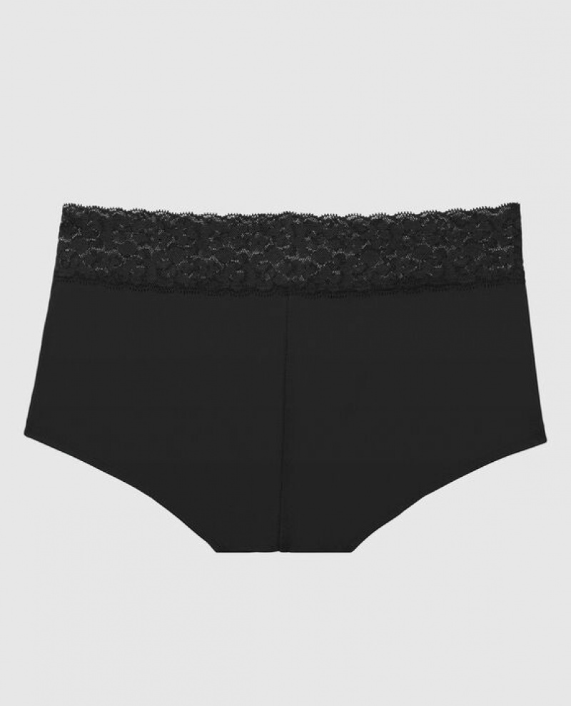 La Senza Boyshort Panty Women's Underwear Black | OYHn4iyM