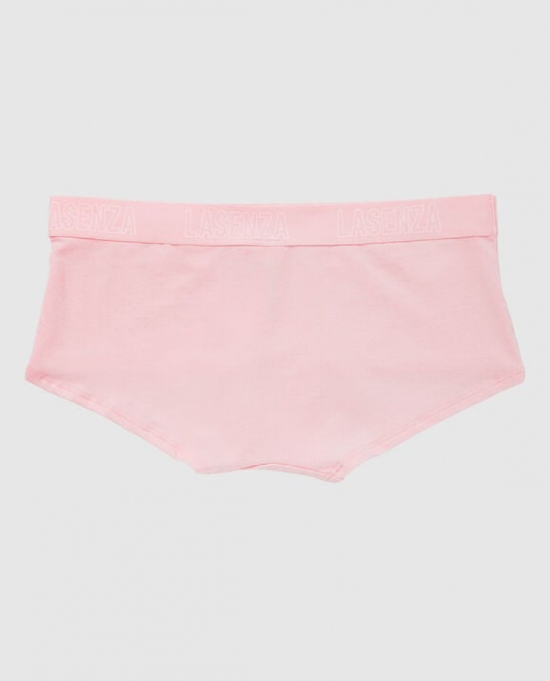 La Senza Boyshort Panty Women's Underwear Pink White | VzUT6ki0