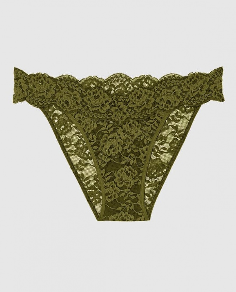 La Senza Cheeky Panty Women\'s Underwear Avocado | QjiljUzl