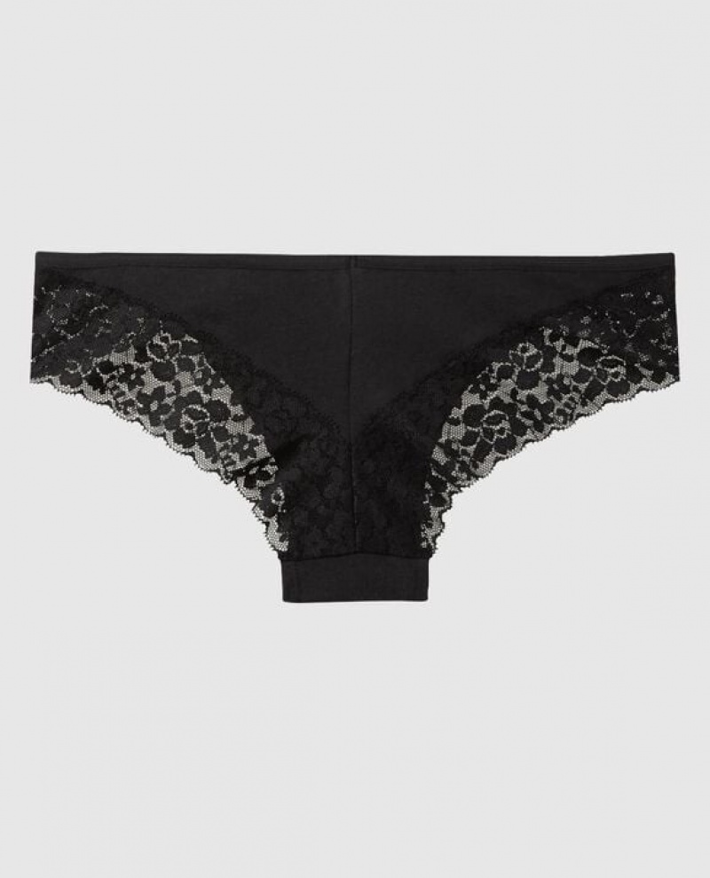 La Senza Cheeky Panty Women's Underwear Black | XLvmxCs2