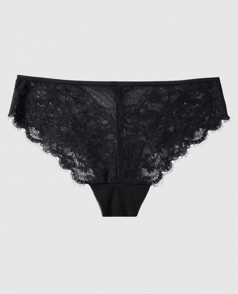 La Senza Cheeky Panty Women's Underwear Black | 6gKnJol9