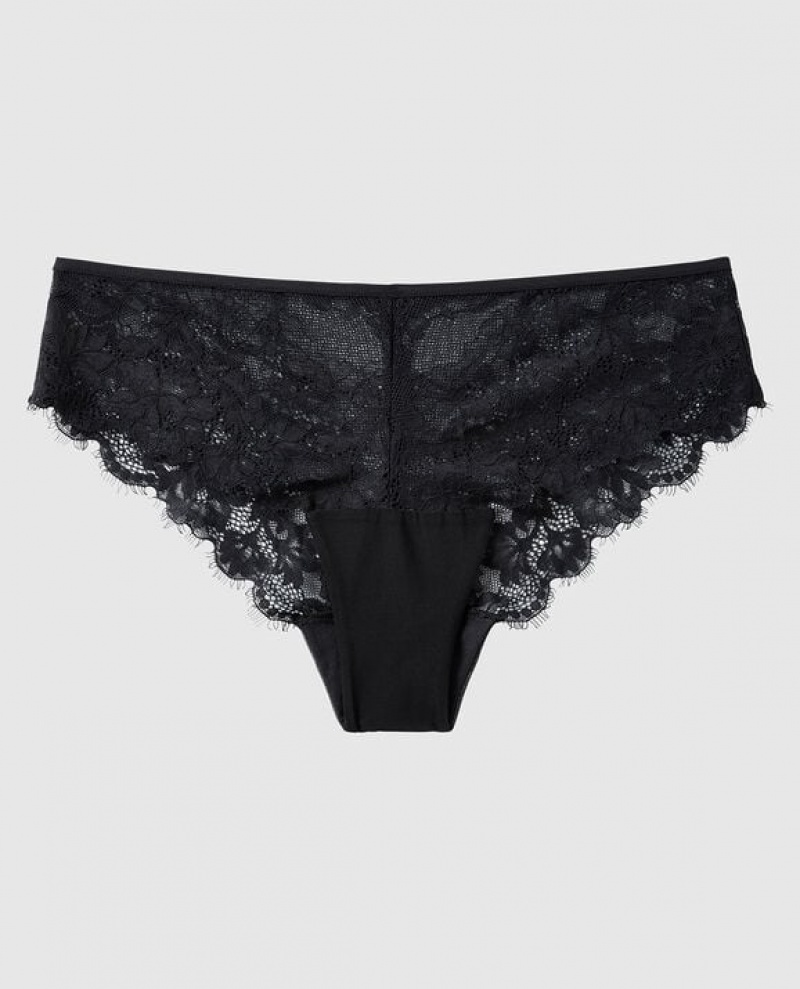 La Senza Cheeky Panty Women\'s Underwear Black | 6gKnJol9