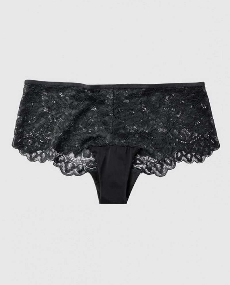 La Senza Cheeky Panty Women\'s Underwear Black | XEz6YgNM