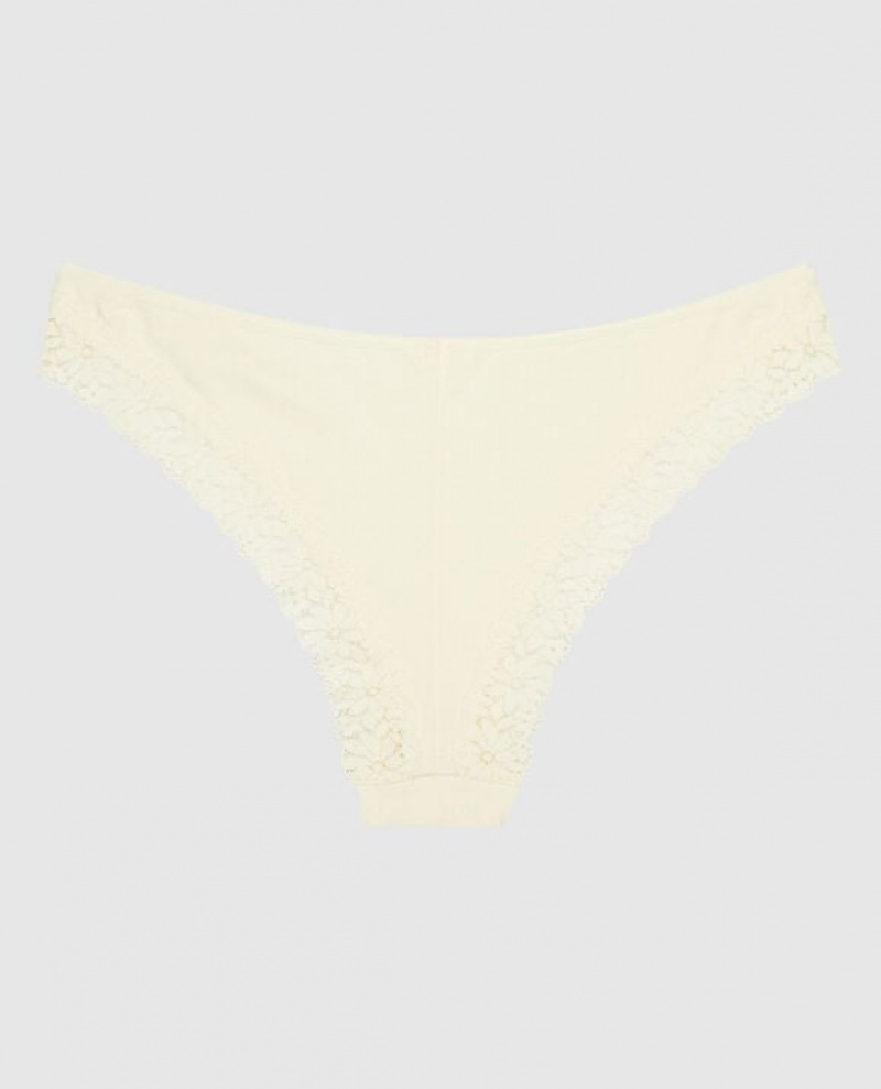 La Senza Cheeky Panty Women's Underwear Cream | 4VlZnxHi