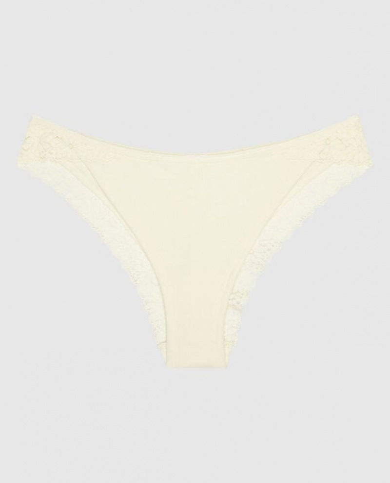 La Senza Cheeky Panty Women\'s Underwear Cream | 4VlZnxHi