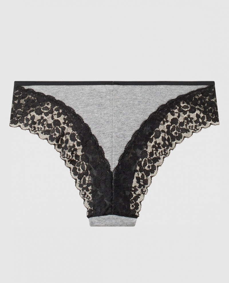 La Senza Cheeky Panty Women's Underwear Grey | QC5OmXBg