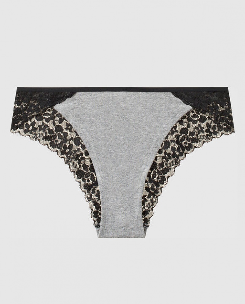 La Senza Cheeky Panty Women\'s Underwear Grey | QC5OmXBg