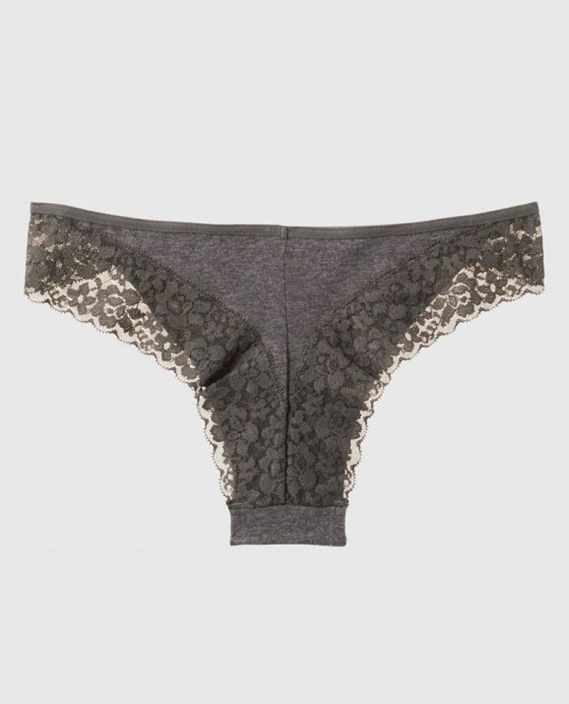 La Senza Cheeky Panty Women's Underwear Grey | W2eA9vlG