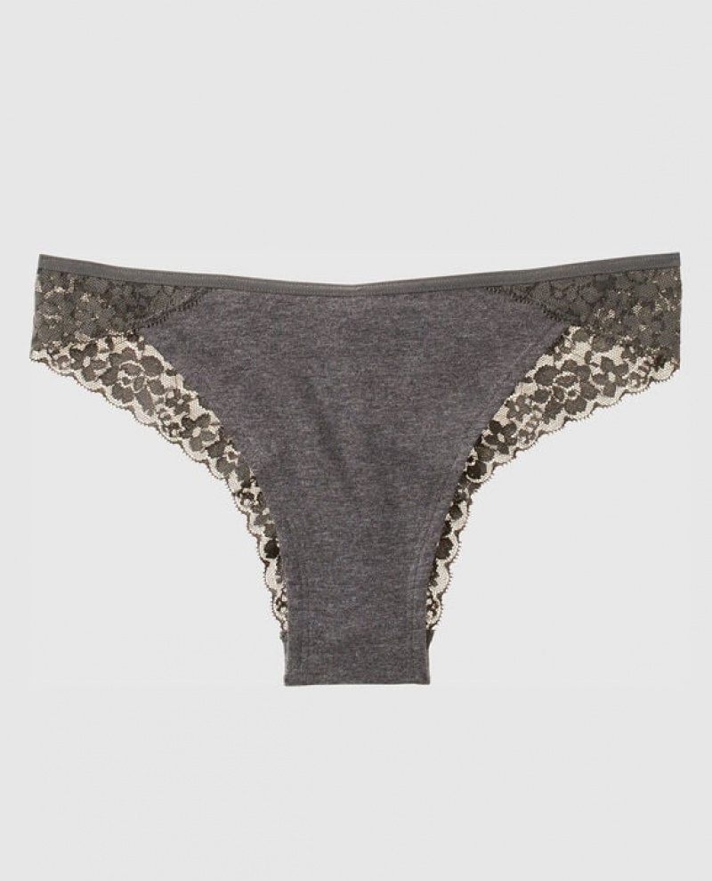 La Senza Cheeky Panty Women\'s Underwear Grey | W2eA9vlG