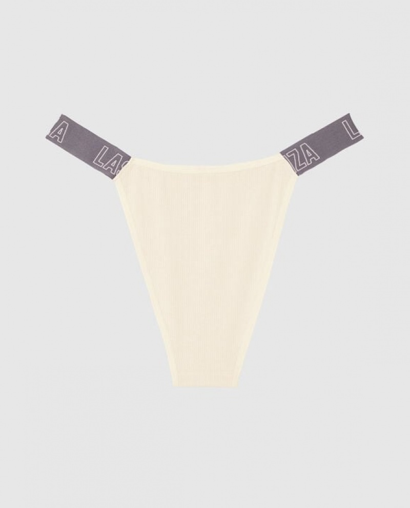 La Senza Cheeky Panty Women's Underwear Pearl | km42EAxd