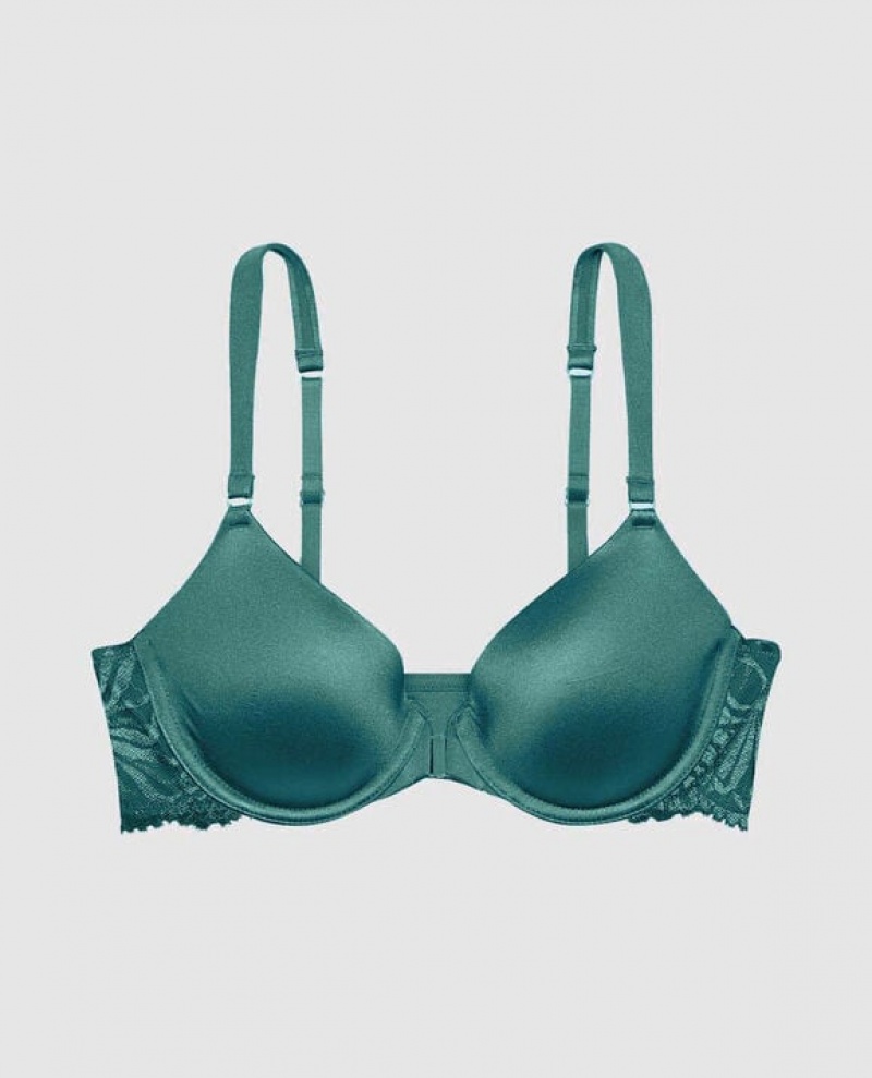 La Senza Front-Close Full Coverage Women\'s Bras Tidal Turq | CGAi43Wr