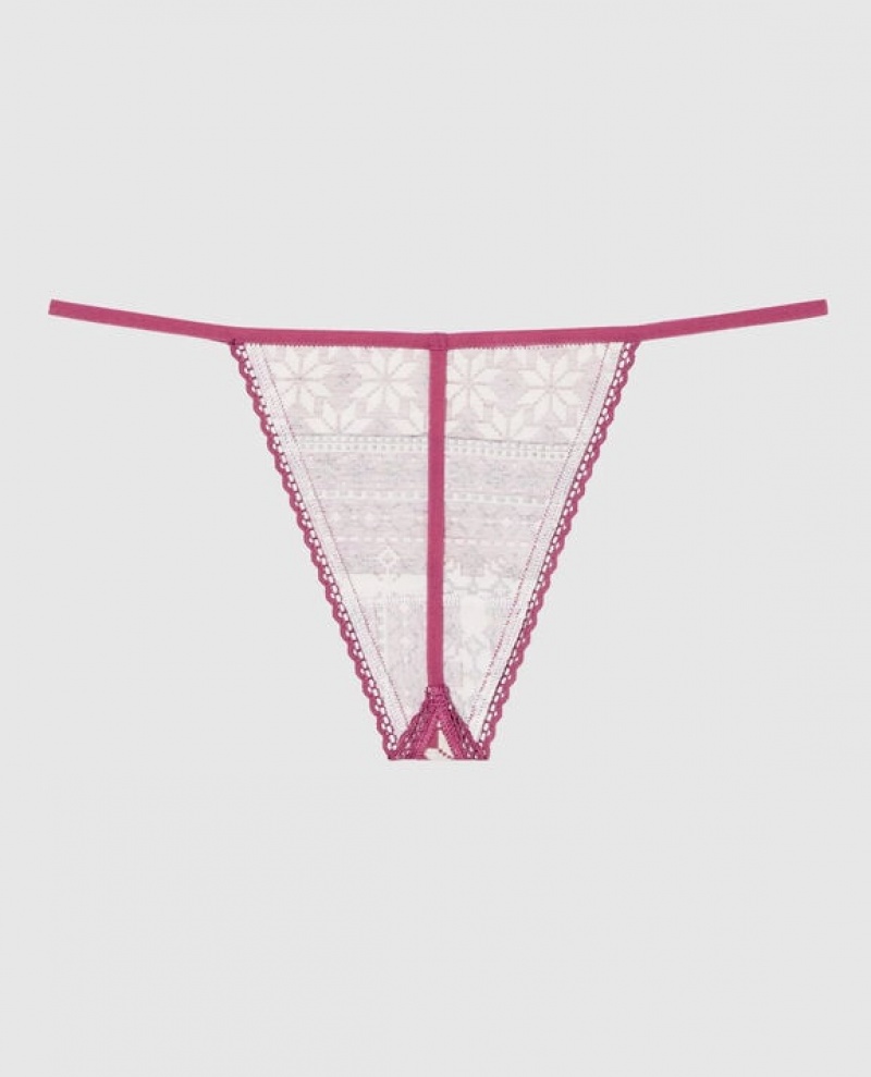 La Senza G-String Panty Women's Underwear Pink | UEEv2ckj