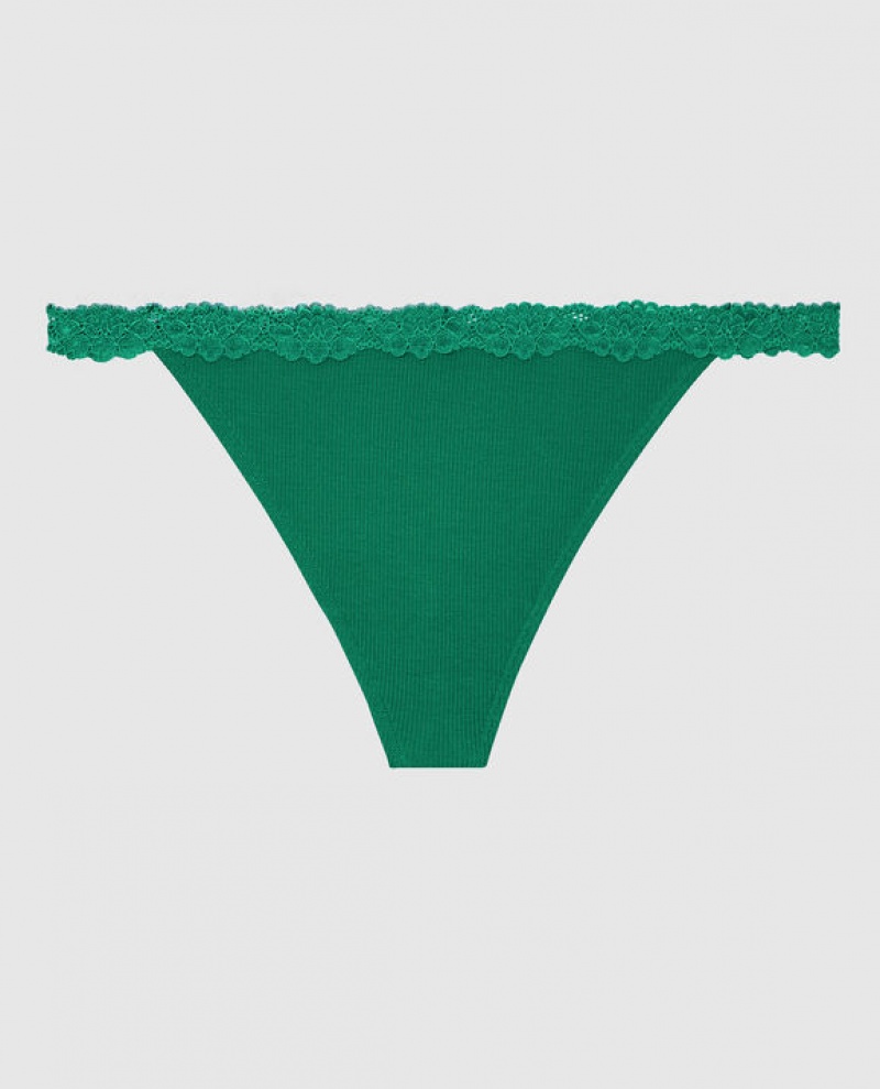 La Senza G-String Panty Women\'s Underwear Green | fm5nSUD8