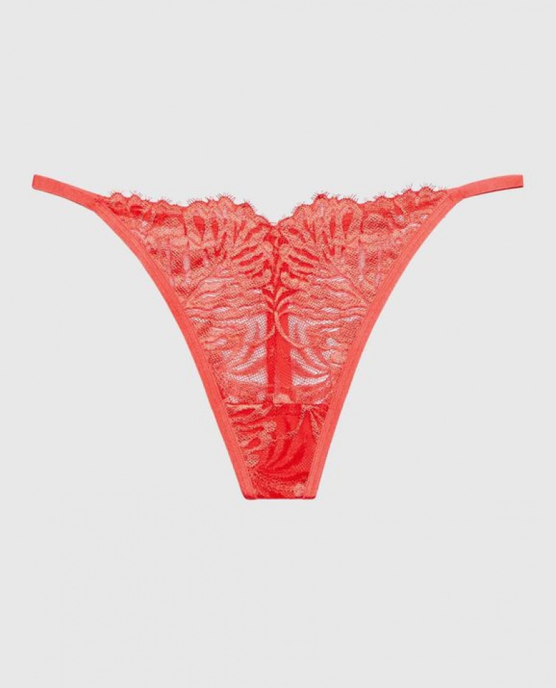 La Senza G-String Panty Women\'s Underwear Red | bHb32JVM