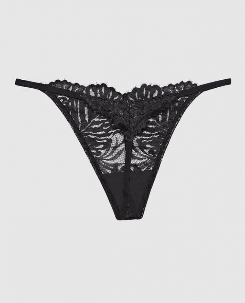 La Senza G-String Panty Women's Underwear Black | l4AAIitn