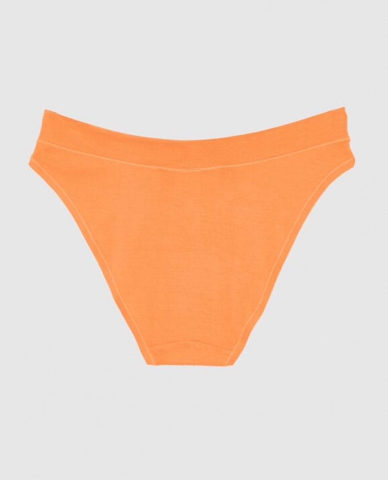 La Senza High Leg Bikini Panty Women's Underwear Apricot | 07tqmSCG