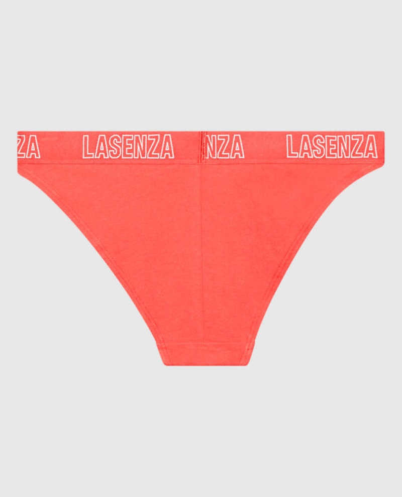 La Senza High Leg Cheeky Panty Women's Underwear Red | pkr4raO0