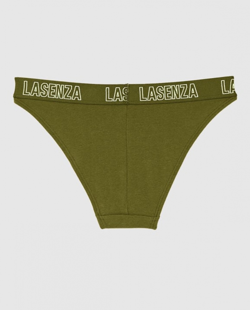 La Senza High Leg Cheeky Panty Women's Underwear Avocado | NfrqtpVb