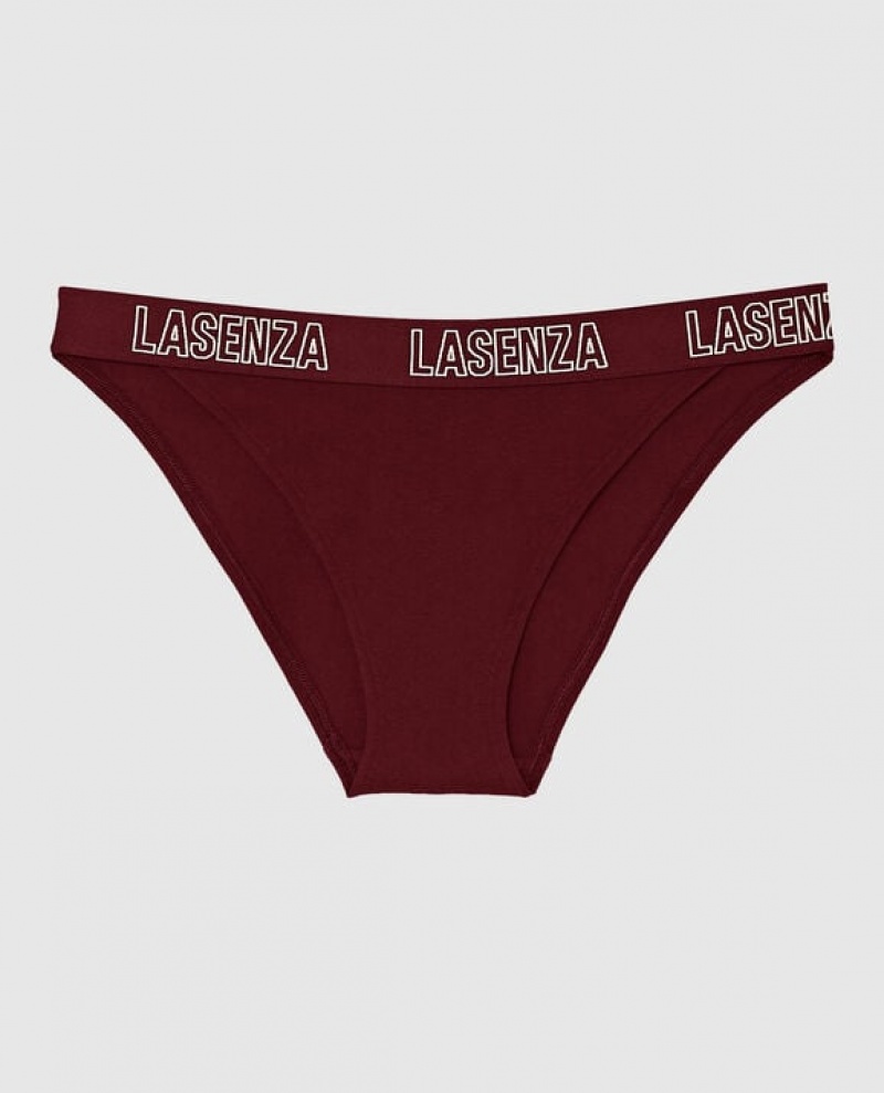 La Senza High Leg Cheeky Panty Women\'s Underwear Red Burgundy | wVTgLMz7