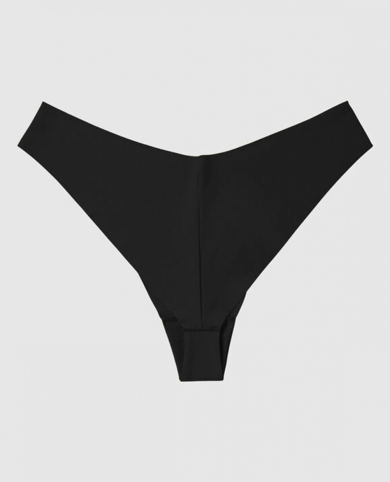 La Senza High Leg Cheeky Panty Women's Underwear Black | TPCcFlM2