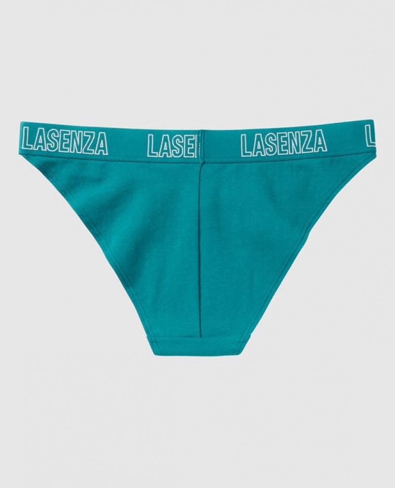 La Senza High Leg Cheeky Panty Women's Underwear Tahitian Tide | avBxusYI