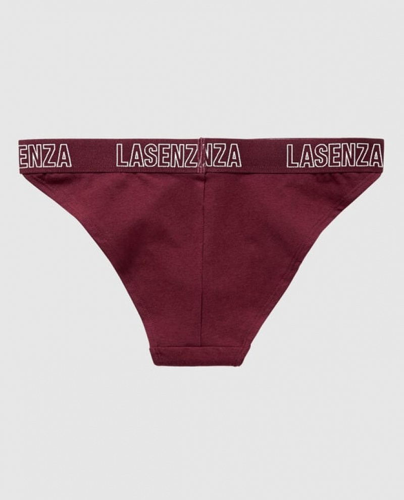 La Senza High Leg Cheeky Panty Women's Underwear Zinfandel | pzfxDUEM