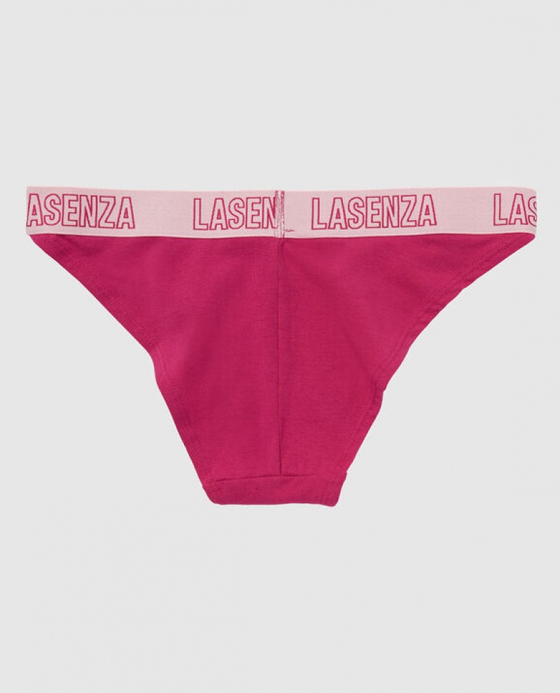 La Senza High Leg Cheeky Panty Women's Underwear Fuchsia | GmePuLZx