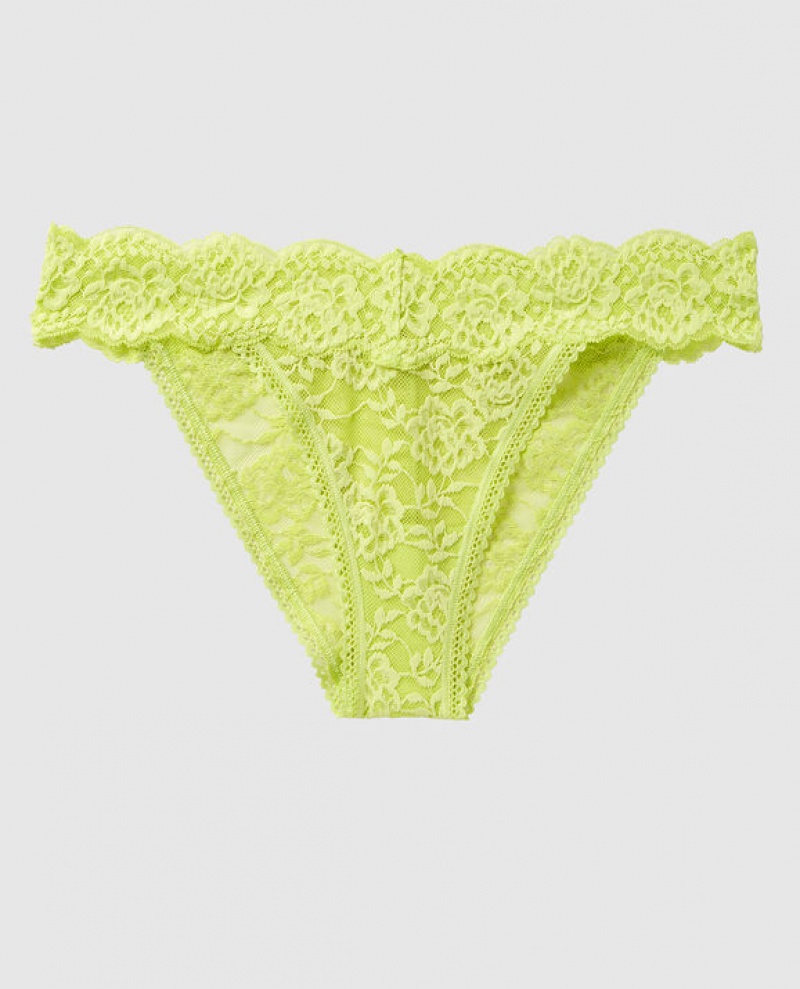 La Senza High Leg Cheeky Panty Women\'s Underwear Green | f5cbWWOA