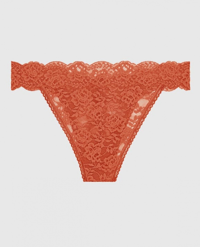 La Senza High Leg Cheeky Panty Women's Underwear Terra Cotta | 26ZBIHzu