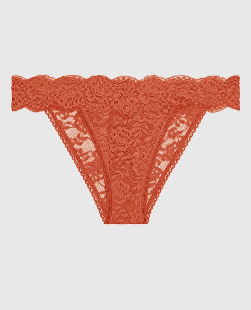 La Senza High Leg Cheeky Panty Women\'s Underwear Terra Cotta | 26ZBIHzu