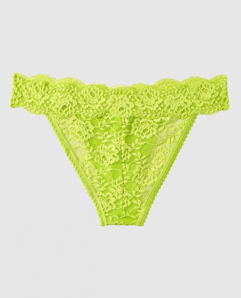 La Senza High Leg Cheeky Panty Women's Underwear Limelight | bUJWKsqd