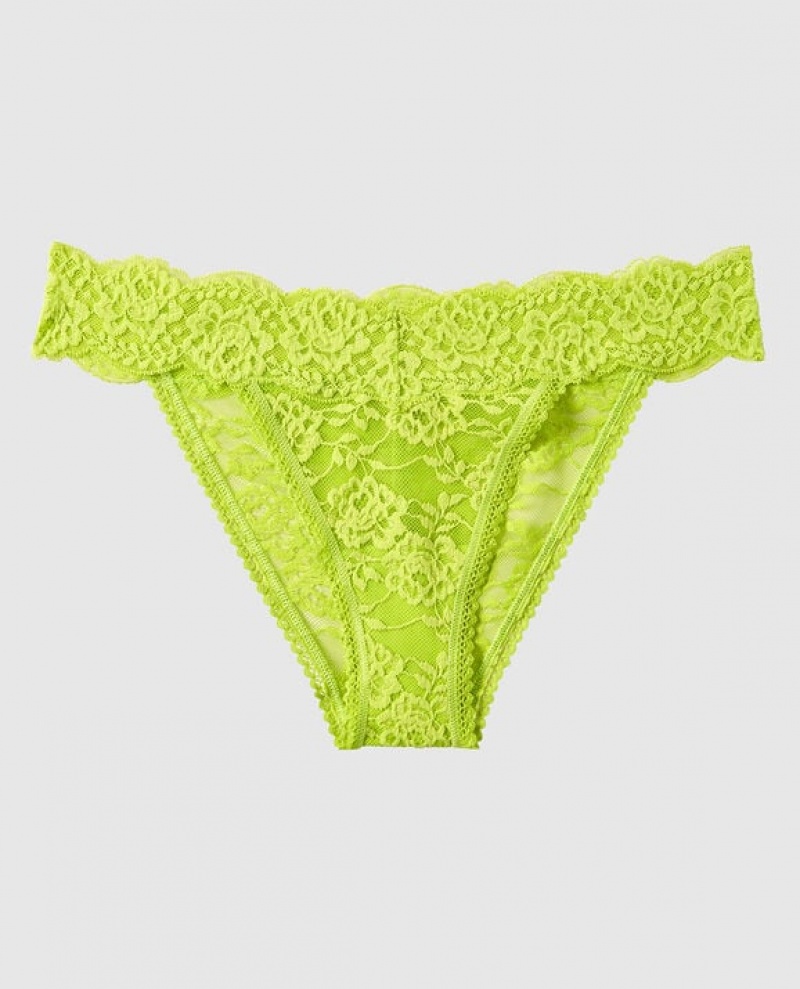 La Senza High Leg Cheeky Panty Women\'s Underwear Limelight | bUJWKsqd